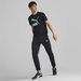 Koszulka męska Classics Logo Puma - Black-Lime