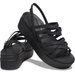 Sandały Brooklyn Strappy Low Wedge Wm's Crocs - Black