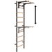 Drabinka gimnastyczna 240x80 cm z drążkiem do ćwiczeń EH-DG05 + DA28 Endorfit - czarna