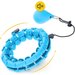 Hula hop odchudzające regulowane z obciążnikiem 4Fizjo - niebieskie