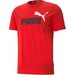 Koszulka męska Essentials+ 2 Colour Logo Tee Puma - czerwona