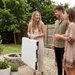 Stół cateringowy, bankietowy rozkładany 180cm Outtec - biały