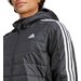Kurtka hybrydowa męska Essentials 3-Stripes Insulated Hooded Adidas - czarna