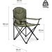 Krzesło turystyczne składane Hiker Meteor - zielone