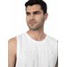 Bezrękawnik, tank top męski 4FSS23TTSHM368 4F - biała