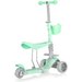 Hulajnoga trójkołowa, jeździk 5w1 Stars - miętowa
