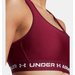 Biustonosz sportowy damski Crossback Mid Bra Under Armour - Cardinal/White