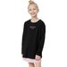 Longsleeve dziewczęcy HJL22 JTSDL002 4F - czarna