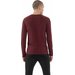 Longsleeve męski 4FAW23TFLOM155 4F - ciemna czerwień