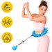 Hula hop odchudzające regulowane z obciążnikiem 4Fizjo - niebieskie