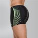 Kąpielówki męskie Placement Panel Aquashort Speedo - czarno-limonkowe