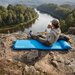 Mata samopompująca z poduszką Pillow 186x53x2,5cm Outtec - niebieska