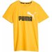 Koszulka juniorska Essentials+ 2 Colour Logo Tee Puma - żółty