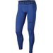 Spodnie kompresyjne męskie Pro Combat Tight Nike - niebieskie
