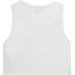 Bezrękawnik, crop top damski 4FWSS24TSLEF071 4F - biały
