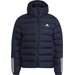 Kurtka puchowa męska Itavic 3-Stripes Midweight Hooded Adidas - granatowa