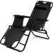 Leżak ogrodowy/plażowy składany Sun Comfort 2w1 Luverno - czarny