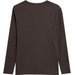 Longsleeve męski OTHAW23TLONM186 Outhorn - ciemny brązowy