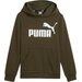 Bluza juniorska Essentials Big Logo Hooded Puma - Dark Olive