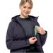 Kurtka puchowa damska, parka Stirnberg Jack Wolfskin - graphite