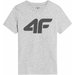 Koszulki chłopięce 4FJSS23TTSHM293 2szt 4F - szara/szara