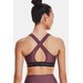 Biustonosz sportowy damski Crossback Mid Bra Under Armour - plum