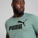 Koszulka męska Essentials No.1 Logo Heather Puma - Green Moon