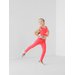 Legginsy młodzieżowe HJL22 JSPDF002 4F - koralowe neon