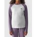 Longsleeve dziewczęcy TLONF291 4F - fiolet