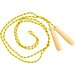 Skakanka sznurkowa z drewnianymi rączkami 3m Akson - żółty