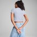 Koszulka, crop top damski Dare To Textured Baby Tee Puma - Cool Weather