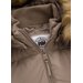 Kurtka męska Burnt Quilted Hooded Jacket Pitbull West Coast - Dark Sand