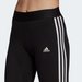 Legginsy damskie Loungewear Essentials 3-Stripes Adidas - czarne