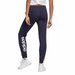 Spodnie dresowe damskie Essentials Linear French Terry Cuffed Adidas - granatowe