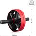 Wałek, kółko do ćwiczeń podwójne Gymtek - podwójne, czerwone