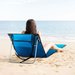 Mata, leżak plażowy z oparciem, składany Outtec - niebieska