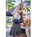 Saszetka, nerka Upcycled Sling Bag Ticket To The Moon - black