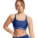 Biustonosz sportowy damski Crossback Mid Bra Under Armour - Tech Blue/Retro Green