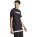 Koszulka męska Essentials Single Jersey Linear Embroidered Logo Tee Adidas - czarna