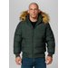Kurtka męska Burnt Quilted Hooded Jacket Pitbull West Coast - Dark Olive