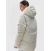 Kurtka puchowa damska TDJAF474 4F - złamana biel