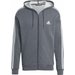 Bluza męska Essentials Fleece 3-Stripes Full-Zip Adidas - Dark Grey Heather