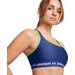 Biustonosz sportowy damski Crossback Mid Bra Under Armour - Tech Blue/Retro Green