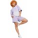 Spodenki damskie Power Colorblock Puma - fioletowe
