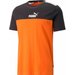 Koszulka męska ESS+ Block Tee Puma - pomarańczowa/czarna