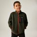 Polar juniorski Frankie Warm Fleece Regatta - dark khaki/rooibos tea