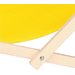 Leżak składany z podłokietnikami Springos - żółty