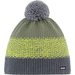 Czapka zimowa Merino Star Pompon Eisbar - multicolor/grey/green