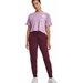 Spodnie dresowe damskie Rival Fleece Jogger Under Armour - dark maroon