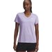 Koszulka damska Tech Twist V-Neck Under Armour - Transparent/purple